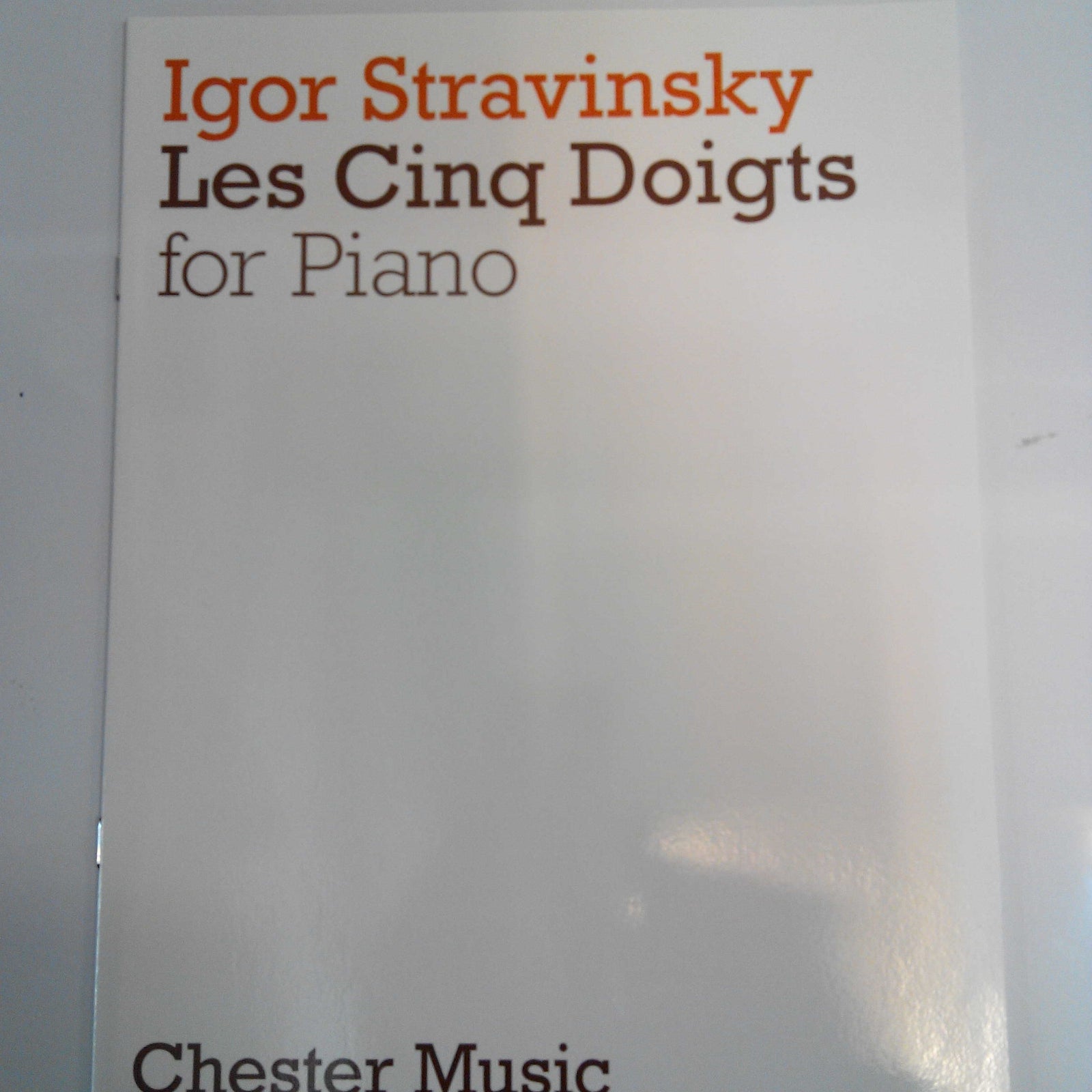 MSL Stravinsky Les Cinq Doigts PF Bk