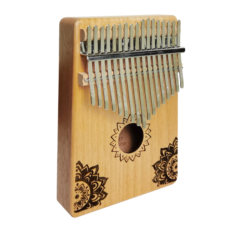 Kalimba 17 keys Mahogany Wooden (Star Flower)