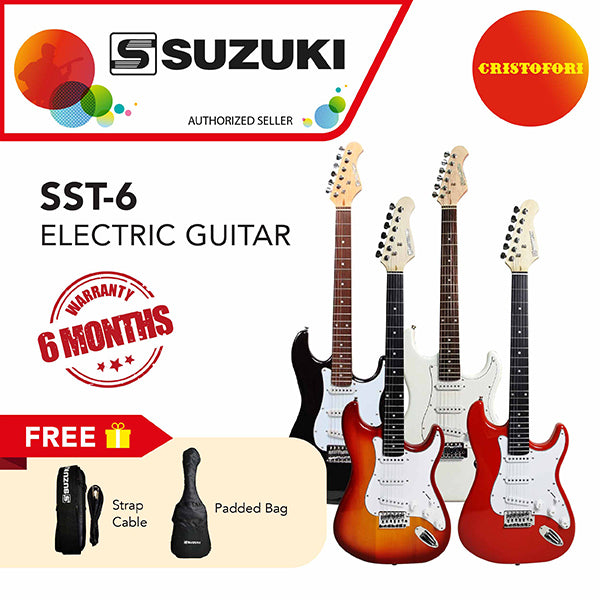 Suzuki SST-6 Electric Guitar - Black (BK)