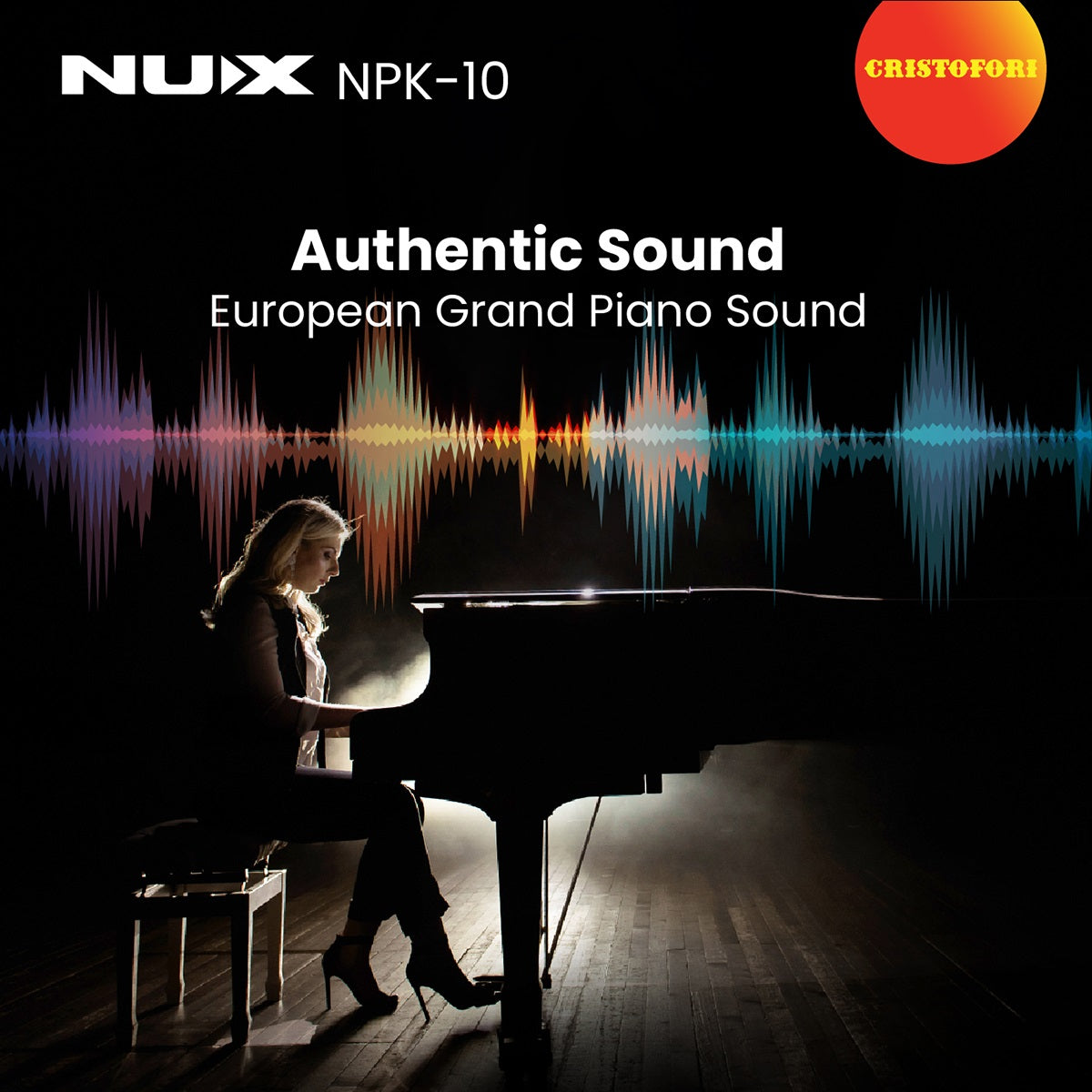 NUX Digital Piano -NPK-10 (White) - with X Stand