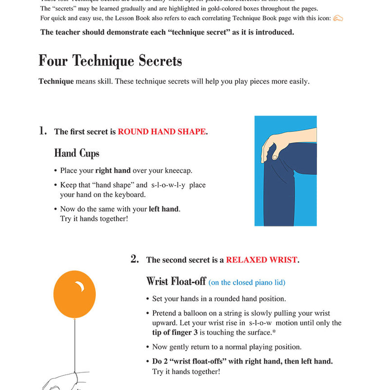 Piano Adventure - Level 1 - Technique & Artistry