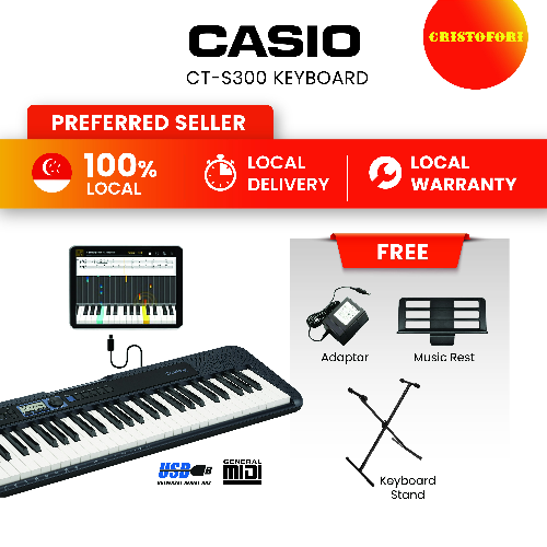Casio CT-S300 (Black) Keyboard