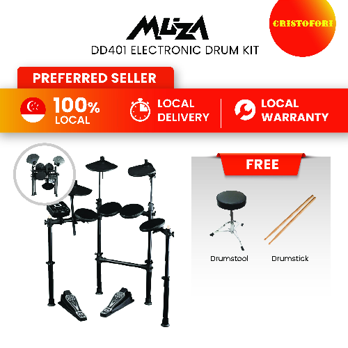 Muza DD401 Electronic Drum Kit – Cristofori Music