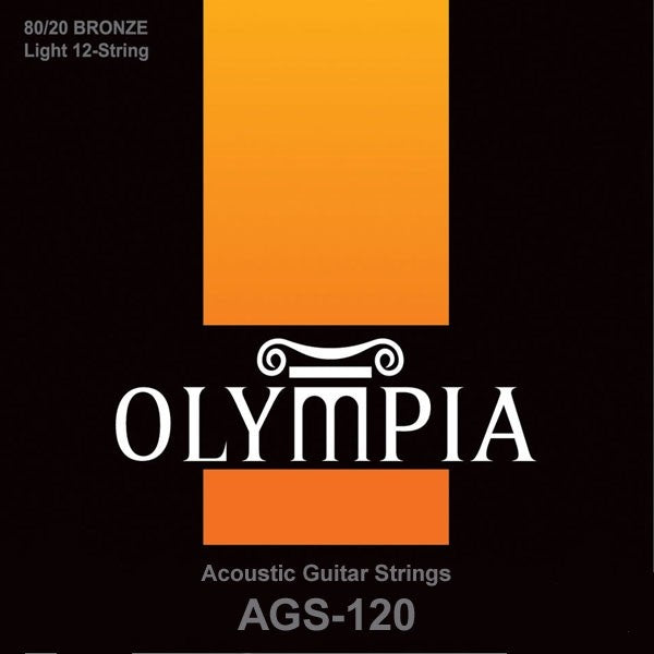 Olympia AGS120 ags-120 12-string Acoustic Guitar Strings (Light 010-047 ) singapore sg