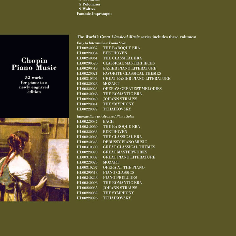 Hal Leonard Piano Solo Chopin Piano Music