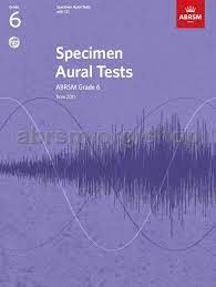 Specimen Aural Tests - Grades 6 - book & 2 CDs (from Yr2011)
