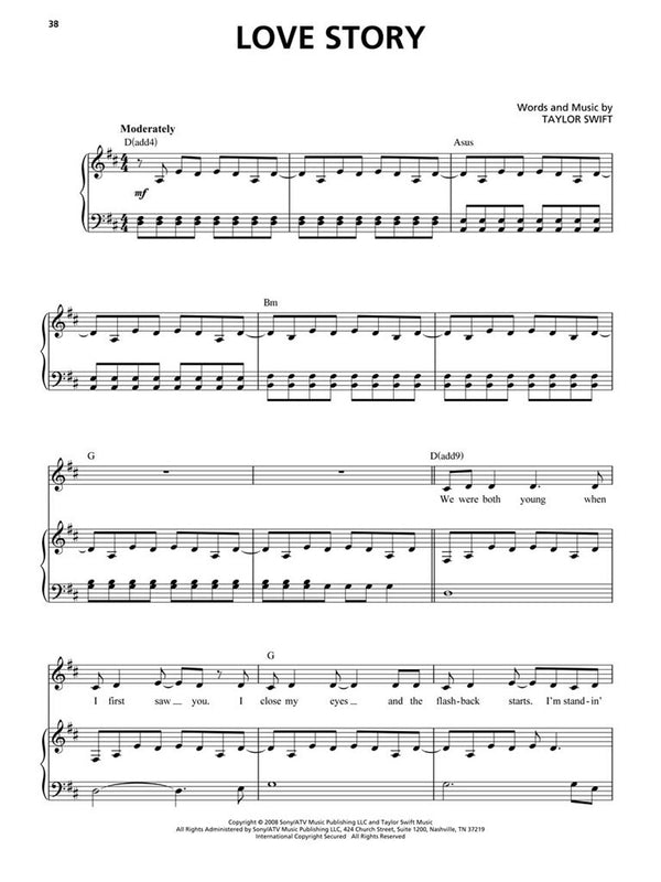 HL - Taylor Swift - Original Keys for Singers