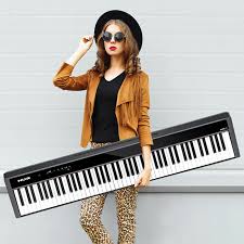 NUX Digital Piano -NPK-10 (Red) - with X Stand