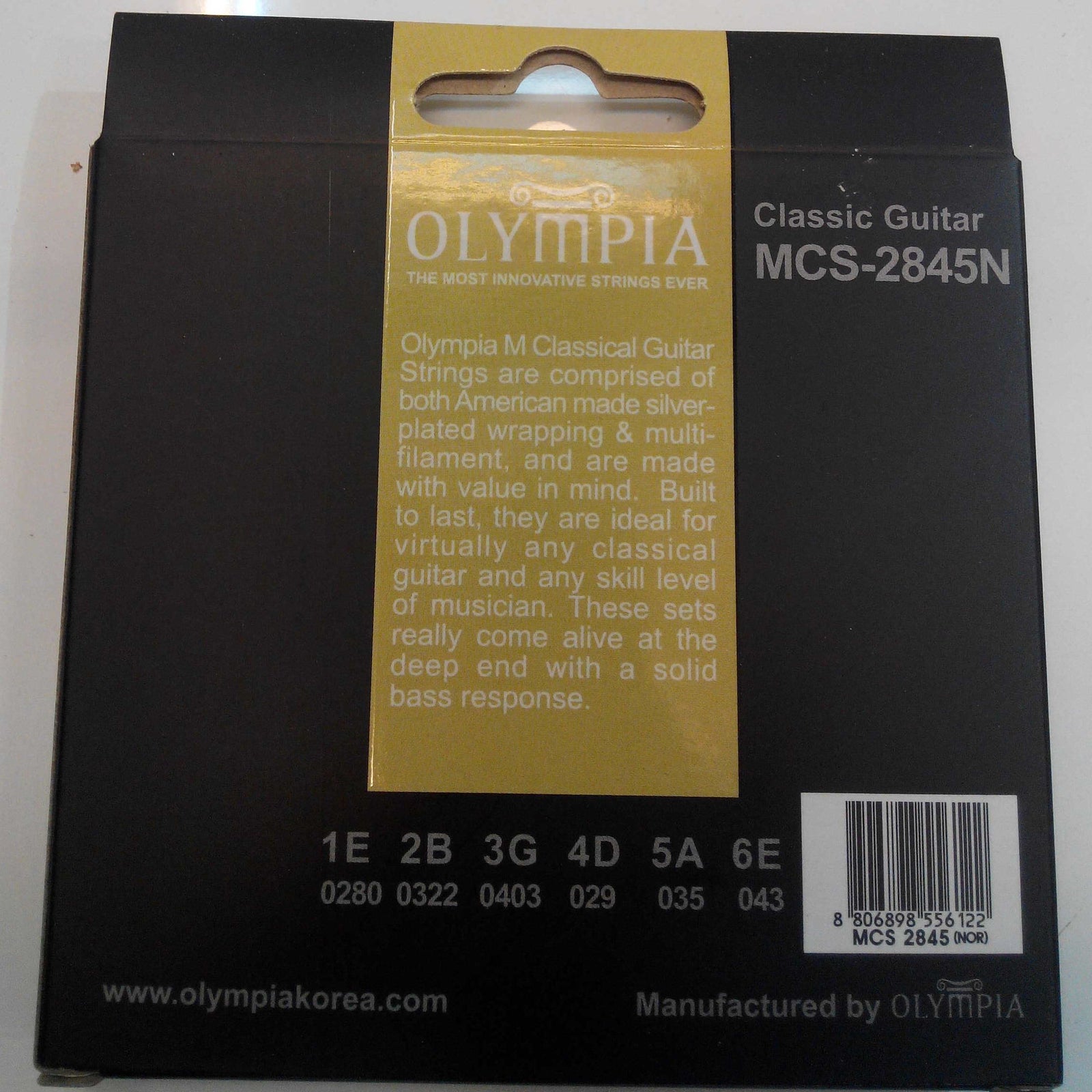 Olympia MCS 2845N Classical Guitar Strings Normal Tension