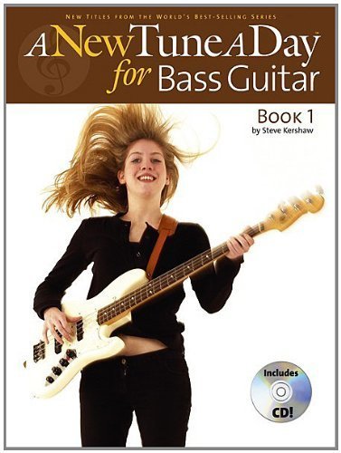 A New Tune A Day for Bass Guitar (by Steve Kershaw) - Book 1 with CD singapore sg