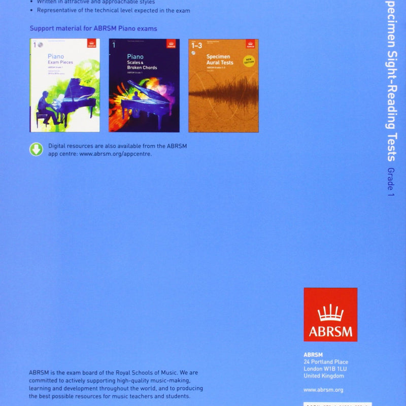 Piano Specimen Sight Reading Tests - G1