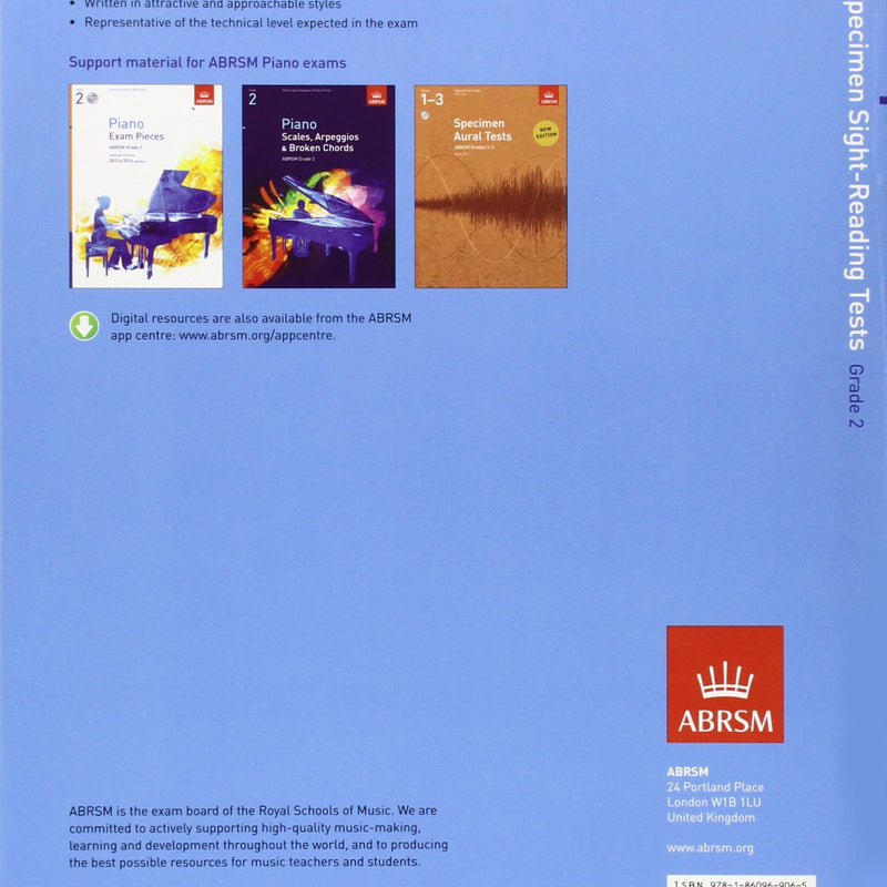 Piano Specimen Sight Reading Tests - G2