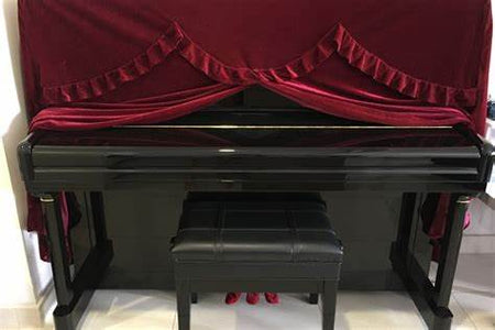 Cristofori Upright Piano Cover - full length (Velvet)
