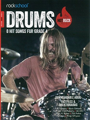 Rockschool Hot Rock Drums - Book Grade 4 singapore sg