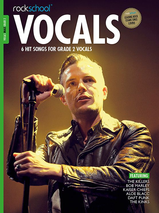ROCKSCHOOL Male Vocals - Book Grade 2 singapore sg