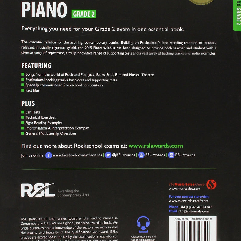 Rockschool Piano G2 2015-18