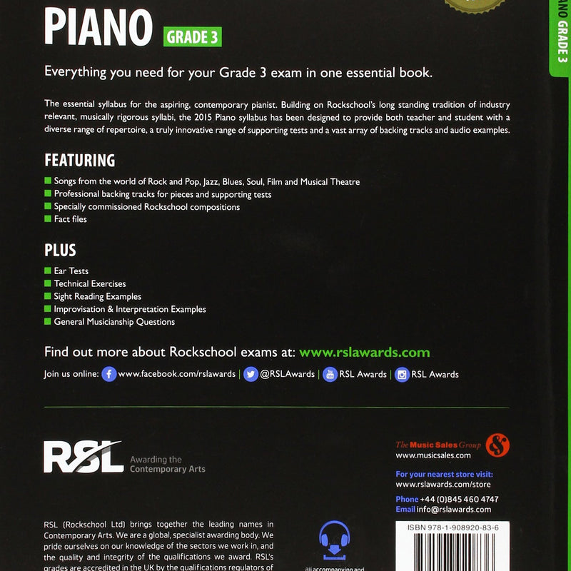 Rockschool Piano G3 2015-18