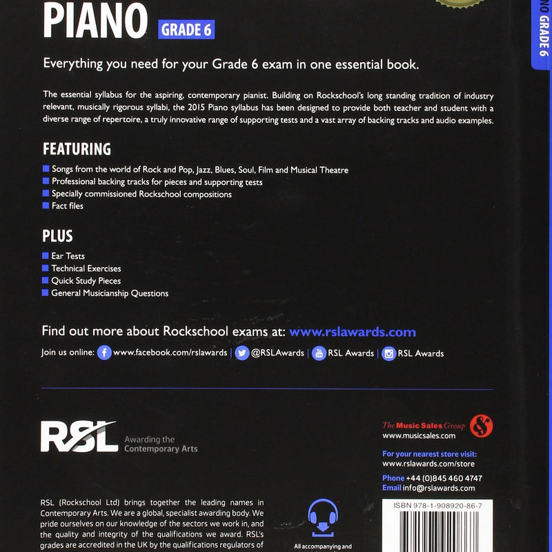 Rockschool Piano G6 2015-18