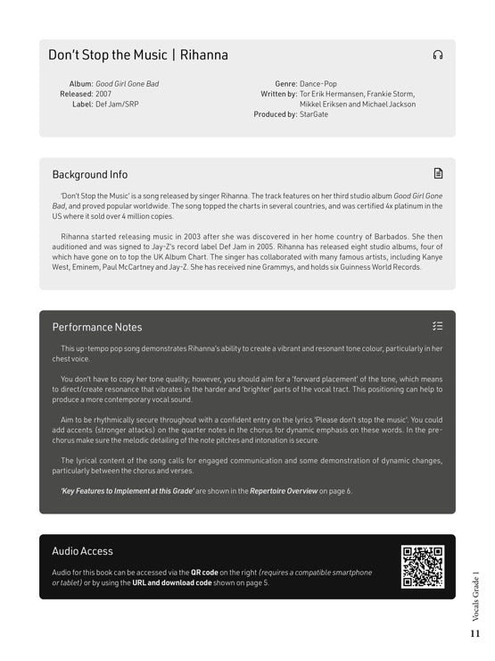 Rockschool Vocals Grade 1 (2021)