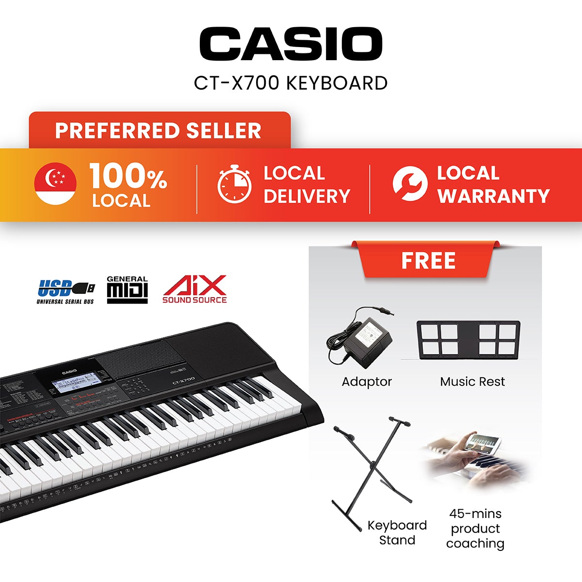 Casio CT-X700 keyboard