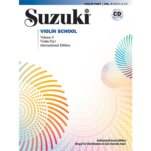 Suzuki Violin School with CD - Vol. 3 (New)