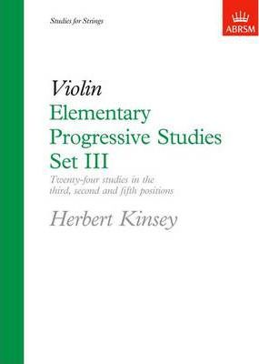 Violin Elementary Progressive Studies by Herbert Kinsey - Book Set III 3 singapore sg