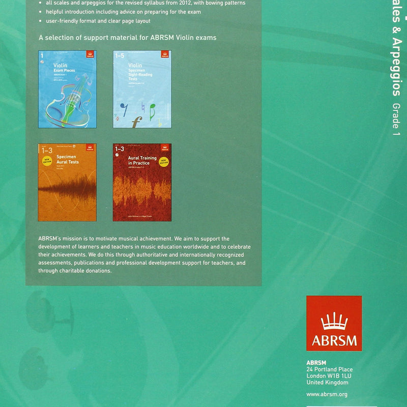 Violin Scales & Arpeggios - Grade 1 (from 2012)