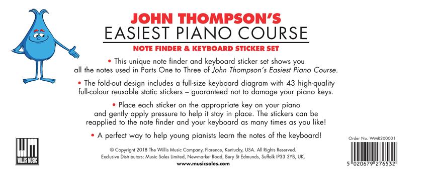 John Thompson- Note Finder & Keyboard Sticker Set